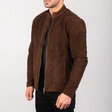 Giacca uomo pelle scamosciata