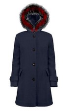 RRD WOOL PARKA LADY FT - BLU -