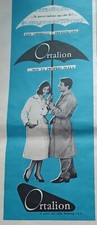 Pubblicita Vintage ORTALION, Ombrelli ed Impermeabili - Anni 50