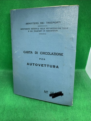 Libretto carta circolazione - libretto,