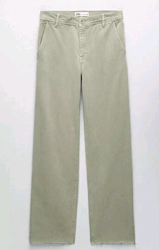 Jeans chino zara verde kaki - jeans, zw