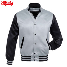 Giacca Bomber Uomo Argento