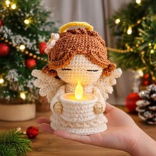 Bambola all'uncinetto angelo