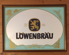 Specchio vintage birra Lowenbrau Oktoberfest beer advertising mirror Breweriana