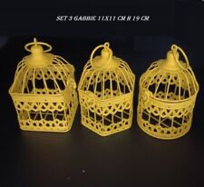 set e gabbie fioriere gialle