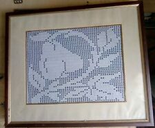 Quadro all'uncinetto - Motivo floreale: frutto 