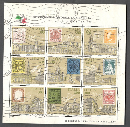 Italia 1985 foglietto antichi - foglietto,