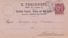 * TORINO 1890 -  Carboni Fossili, Cokes ed Antracite  E.Perinetti 