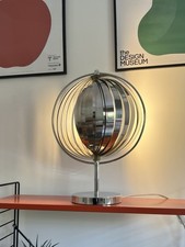 Mid Century Chrome Moon lamp