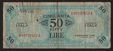 50 LIRE AM BILINGUE 1943