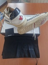 Scarpe Dsquared2 Tg. 43  Usate / buone condizioni  Bianco/Marrone 