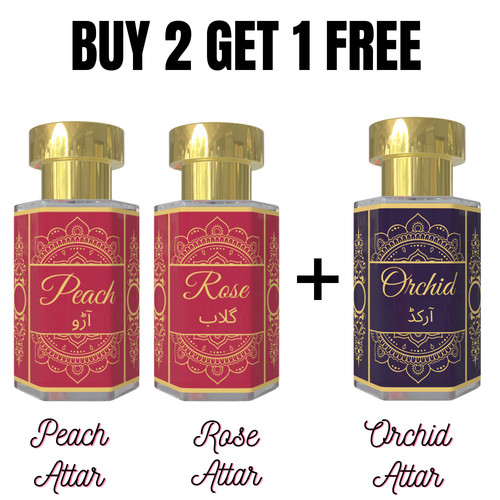 Rose peach attar combo - rose,