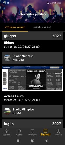 Achille lauro biglietti 30 - ,