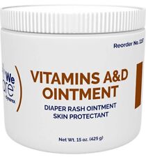 Dynarex Vitamins A & D unguento, 15 oz barattolo pannolino unguento eruzione cutanea protezione pelle 