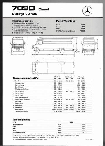 Mercedes benz 709d van - mercedes-benz,
