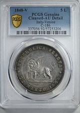 1848-V Italia-Venezia 5L Lire