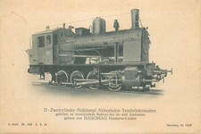 B565 Ferrovie tedesche Hanomag Hannover-Linden locomotiva tender a vapore due cilindri