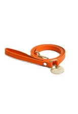 Guinzaglio In Pelle Arancione