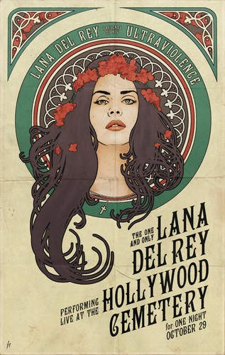 2014 lana del rey - lana, poster
