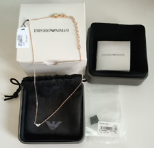 Collana Emporio Armani argento sterling color oro rosa nuova in confezione regalo