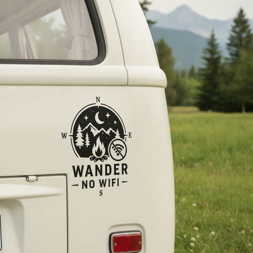 Adesivo camper wander - adesivo,