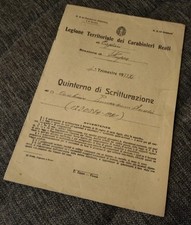 Documento Legione Territoriale dei CARABINIERI REALI di Cagliari 1933 - XI
