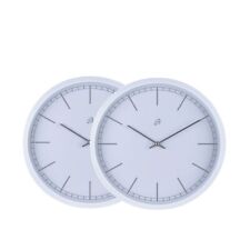 Orologio da Parete Muro X 2 Moderno colore bianco analogici