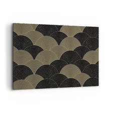 Quadro su Tela 100x70cm Nero e