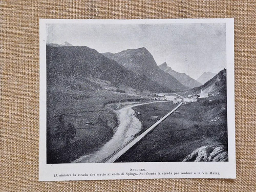 Veduta dello splugen 1901 - splugen,