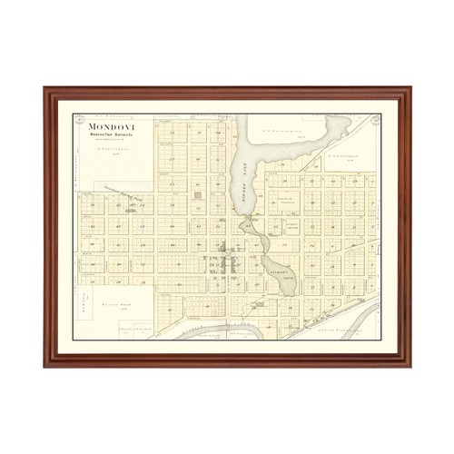Vecchia mappa mondovì wi - mappa, di