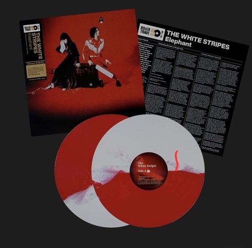White stripes elephant - 2, red