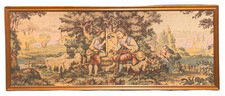 Quadro Arazzo Scena Campestre Cornice in Legno