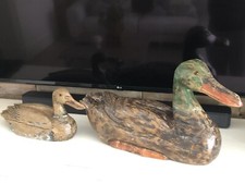 anatre legno richiamo caccia Vintage