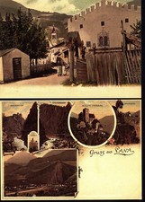 2 ADVERTISING POSTCARDS 1000