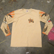 Tatuaggio Harley Davidson vintage anni 2000 manica lunga grande moto stile Ed Hardy