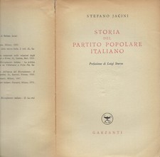 "Storia del Partito Popolare Italiano" Stefano Jacini