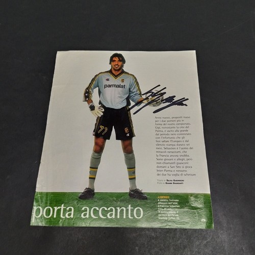 Autografo del portiere