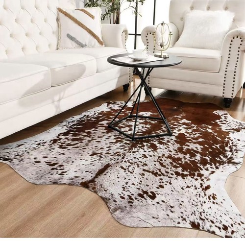 Tappeto marrone bianco