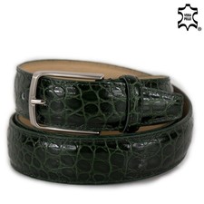 Cintura uomo verde stampa