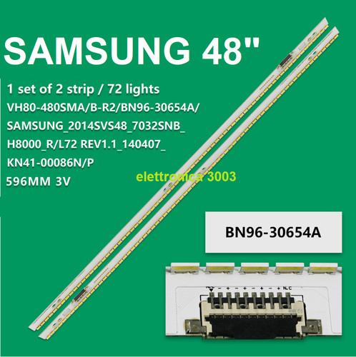 Kit barre strip led tv - 72,