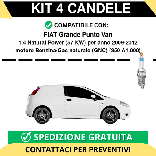 Kit candele per fiat grande - kit,