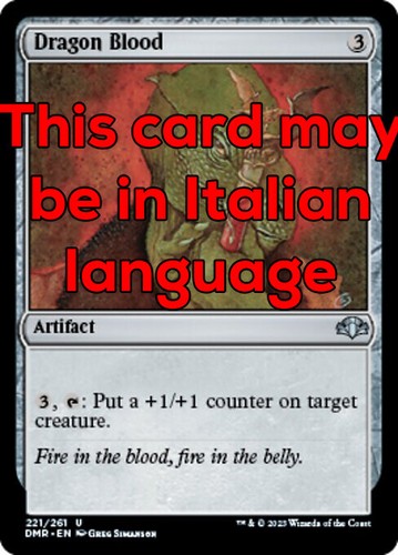 Mtg dragon blood - 4x,