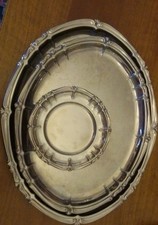 Set di 3 vassoi in acciaio