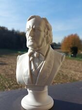 800 IMPERO RICHARD WAGNER MUSEALE BUSTO IN PORCELLANA BISQUIT SCULTURA ARTISTICA