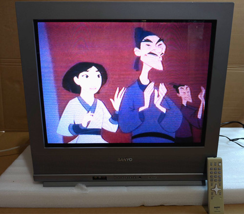 Sanyo ds27425 flat crt tv - crt,