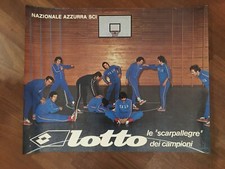 MANIFESTO,poster,ANNI 70 NAZIONALE AZZURRA SCI SKI LOTTO SCARPE THONI GROS SPORT