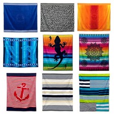 Telo Mare grande matrimoniale in spugna 100% cotone asciugamano 140x165 cm