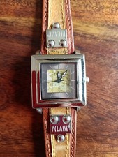 Orologio Donna Alviero Martini 1ª Classe – Cinturino in Pelle con Mappa – Vintag