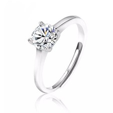 Anello Solitario  diamante Moissanite 1 Carato 
