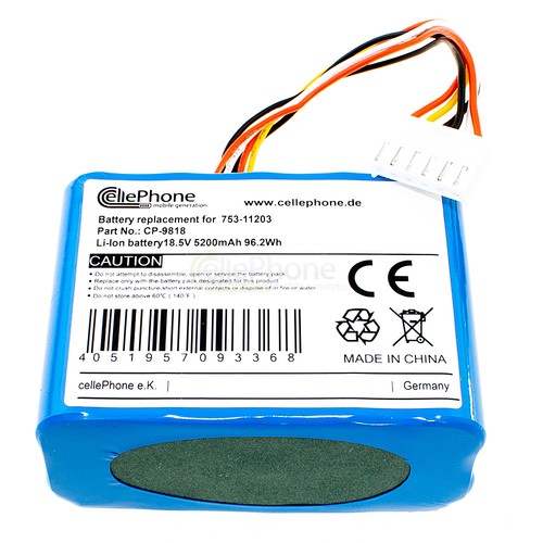 Batteria agli ioni di - 18,5,